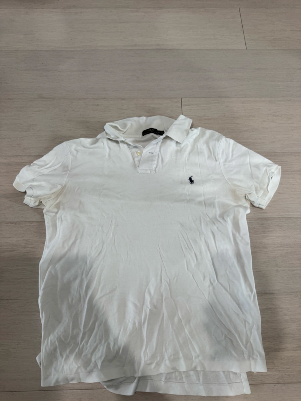 Polo by Ralph Lauren White Short Sleeve Polo with Navy Pony